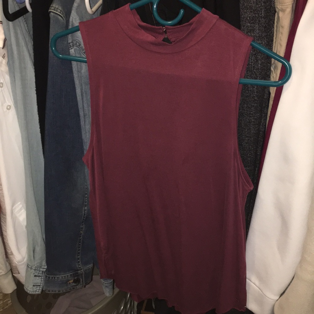 suede american eagle tank top